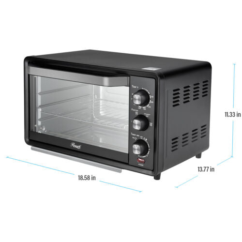 6-Slice Convection Toaster Oven 19L Countertop Bake/Broil/Toast 12” Pizza - Deals Kiosk