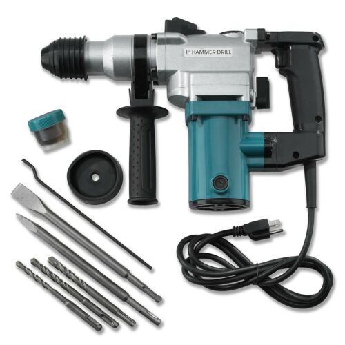 New 1" Electric Rotary ROTO Hammer Drill SDS Concrete Chisel Kit w/ Bits NEW - Deals Kiosk