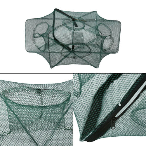 Heavy Duty 6/12 Holes Umbrella Foldable Fishing Trap Cast Net Shrimp Minnow New - Deals Kiosk