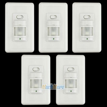 5 Pack Automatic PIR Occupancy Motion Sensor Light Switch Auto On/Off Infrared - Deals Kiosk