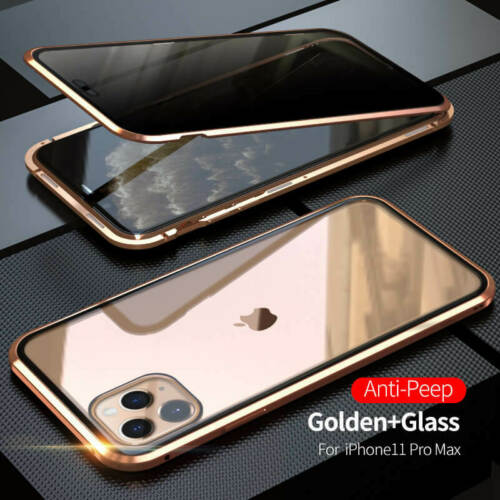 New For iPhone 11 Pro Max Anti-Spy 360° Double-Side Magnetic Tempered Glass Case - Deals Kiosk