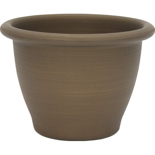 16-inch Snap-Fit Poly Planter in Antique Bronze Finish