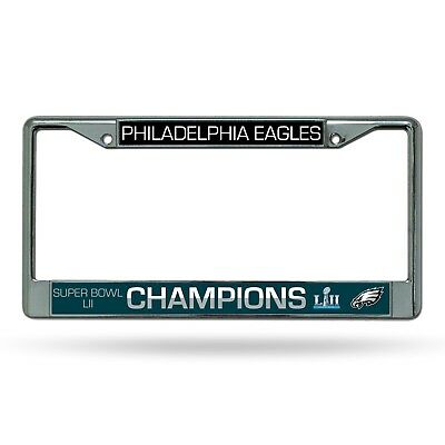 Philadelphia Eagles Super Bowl LII 52 Champions METAL License Plate Frame NWT - Deals Kiosk