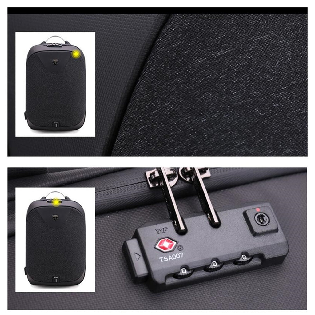 Anti Theft Customs Lock Laptop Backpack Bag Travel Bag With USB Charging Port - Deals Kiosk