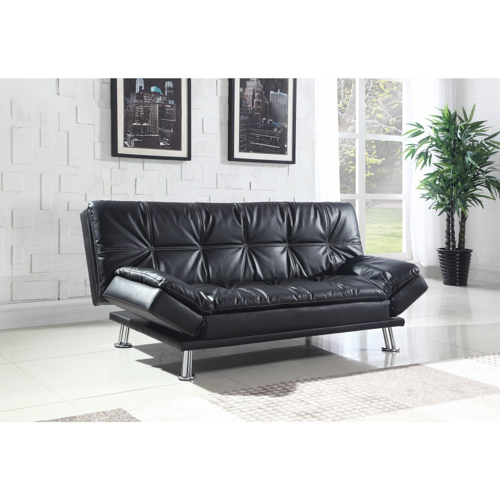 Modern Styled Comfortable Couch Bed, Black - Deals Kiosk