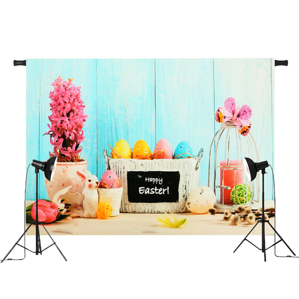 7x5ft/5x3ft Happy Easter Theme Thin Vinyl Photography Backdrop Background Studio Photo Prop - Deals Kiosk