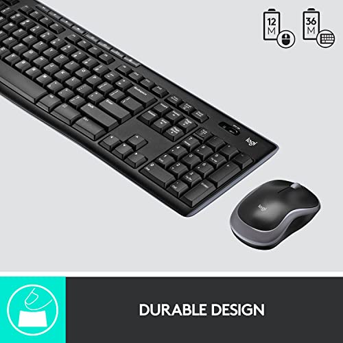 Logitech MK270 Wireless Keyboard and Mouse Combo for Windows, 2.4 GHz Wireless, Compact Mouse, 8 Multimedia and Shortcut Keys, 2-Year Battery Life, for PC, Laptop - Deals Kiosk
