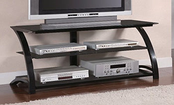 Stunning Black Tv console With Designer Legs - Deals Kiosk