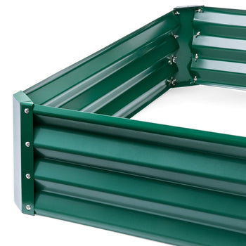 Green 4 ft x 3 ft Steel Rust Resistant Open Bottom Raised Garden Planter Bed - Deals Kiosk