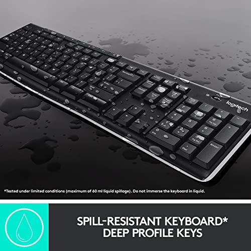 Logitech MK270 Wireless Keyboard and Mouse Combo for Windows, 2.4 GHz Wireless, Compact Mouse, 8 Multimedia and Shortcut Keys, 2-Year Battery Life, for PC, Laptop - Deals Kiosk