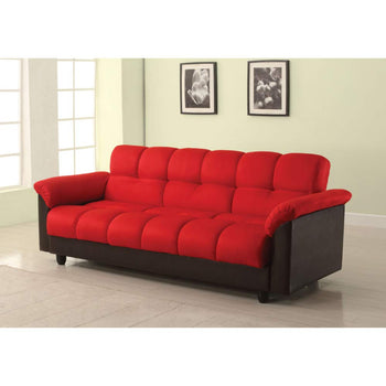 Modern Style Adjustable Sofa, Red - Deals Kiosk