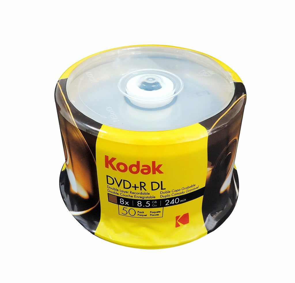 50-Pack Kodak 8X Logo Top DVD+R DL Dual Layer Disc 8.5GB - Deals Kiosk
