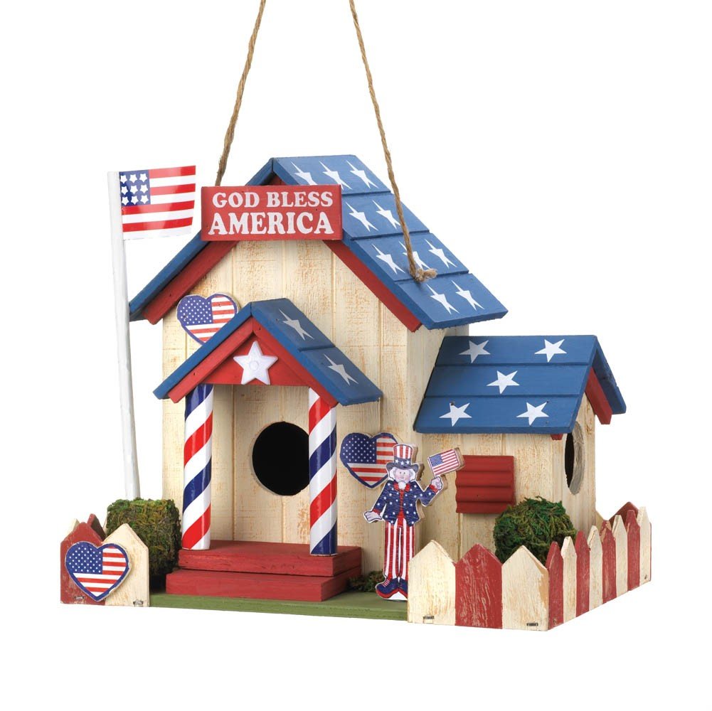 Patriotic Birdhouse - Deals Kiosk