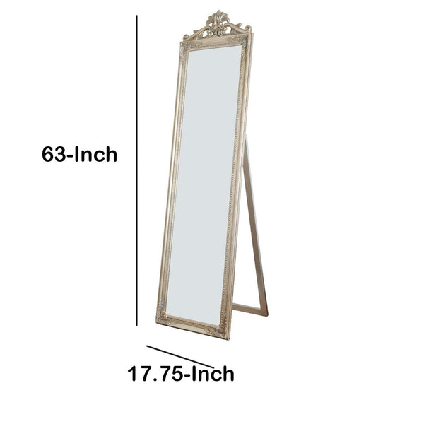 Standing Mirror, Champagne Gold - Deals Kiosk
