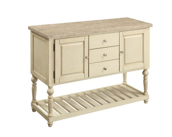 Wood & Marble Server, Light Brown - Deals Kiosk