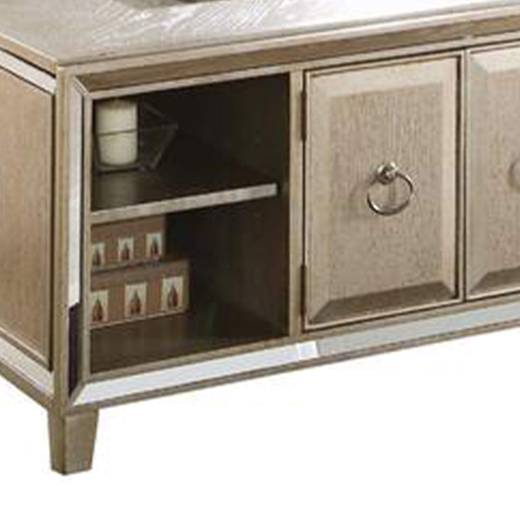 Spacious Coffee Table with Lift Top, Gold - Deals Kiosk