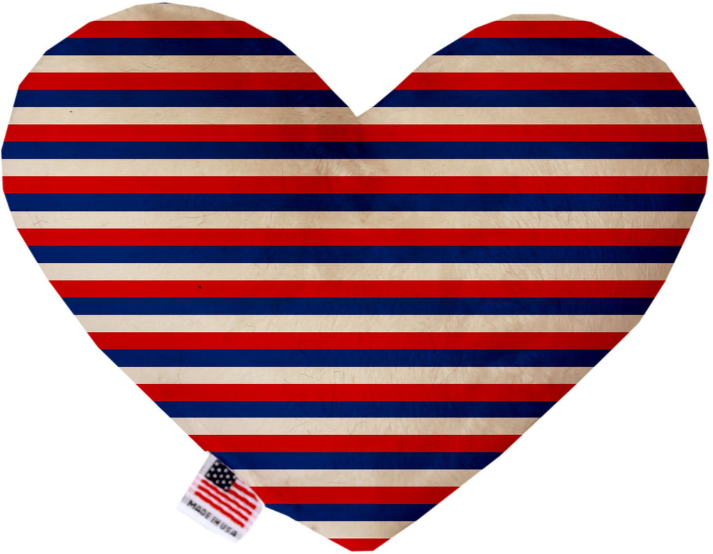 Patriotic Stripes 8 inch Heart Dog Toy - Deals Kiosk