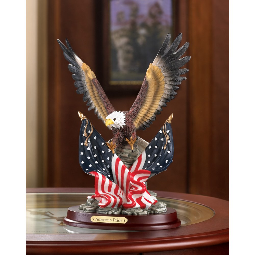 Patriotic Eagle Statue Sculpture - Deals Kiosk