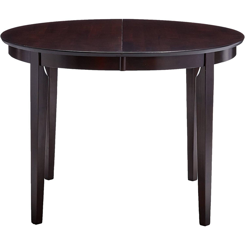 Contemporary Oval Dining Table in Dark Brown Cappuccino Wood Finish - Deals Kiosk