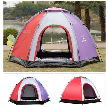 Outdoor 5-6 People Pop-Up Camping Tent Waterproof UV Proof Beach Sunshade Shelter - Deals Kiosk