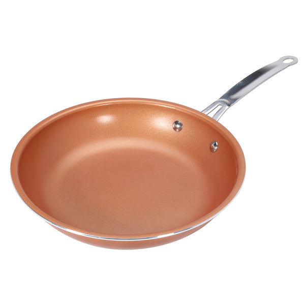 9inch Aluminum Stainless Steel Round Non Stick Copper Frying Pan Cookware Handle - Deals Kiosk