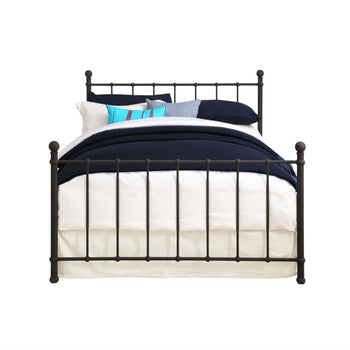 Full size Dark Bronze Metal Platform Bed with Headboard and Footboard - Deals Kiosk
