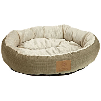 22-inch Round Pet Bed in Sage Green Small Dog or Cat - Machine Washable