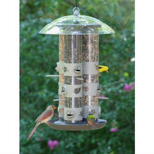 2-in-1 Triple Tube Squirrel Baffle Bird Feeder - Deals Kiosk