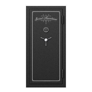 Fire-Resistant 24-Rifle Shotgun Gun Safe with Ammo Pouches