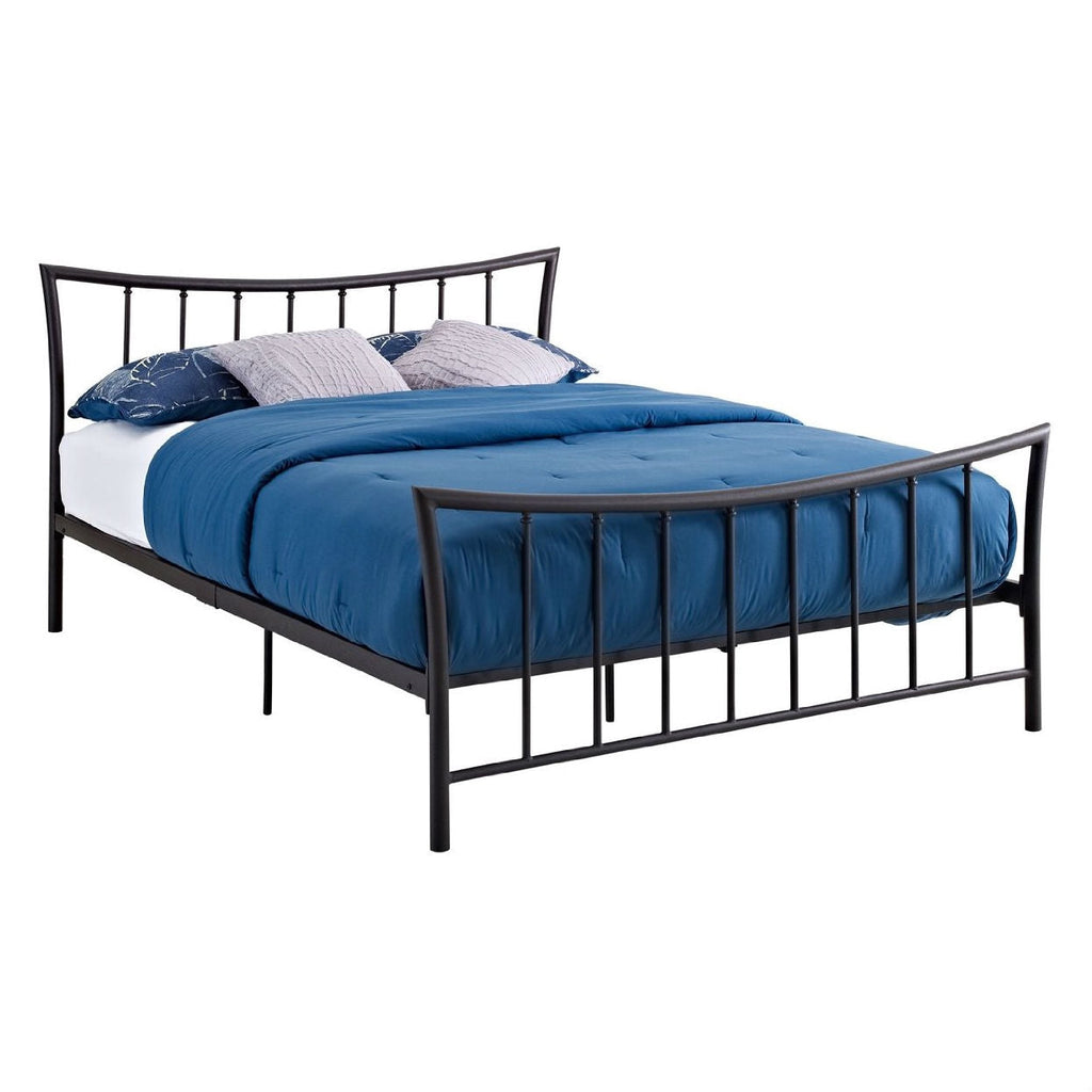 Full size Bronze Metal Platform Bed with Headboard and Footboard - Deals Kiosk