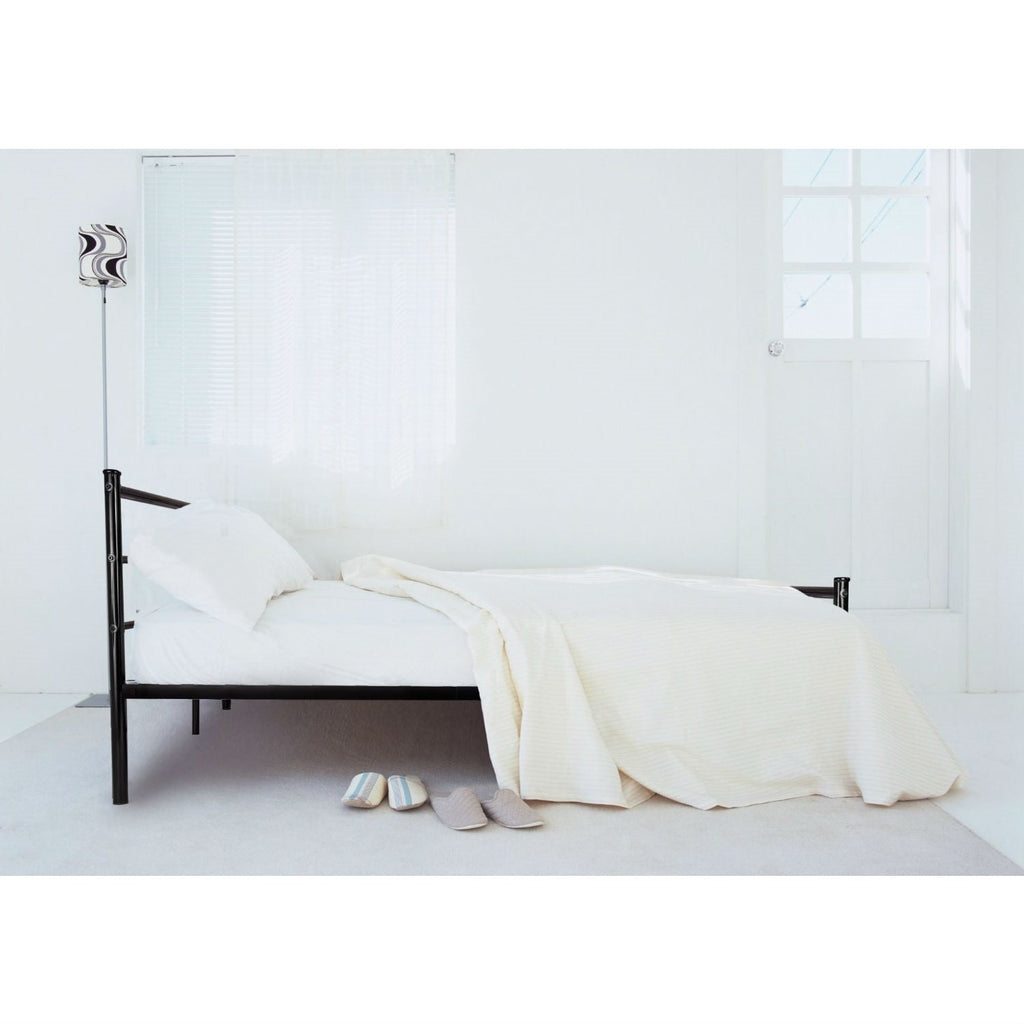 Full size Modern Black Metal Platform Bed Frame with Headboard and Footboard - Deals Kiosk