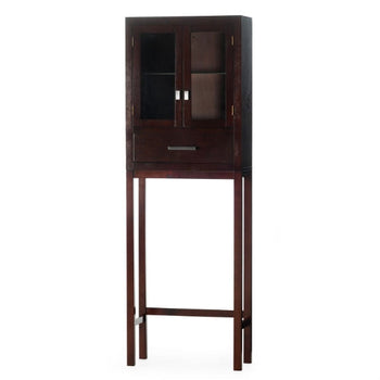 Espresso Modern Bathroom Over the Toilet Space Saver Cabinet