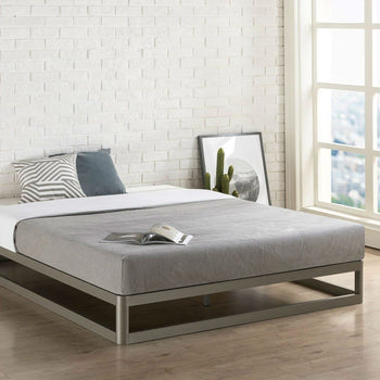 King size Modern Low Profile Heavy Duty Metal Platform Bed Frame - Deals Kiosk