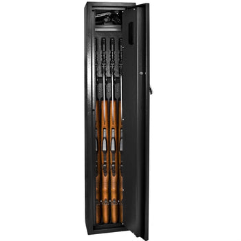 Fingerprint Recognition Rifle Gun Safe with 2 Back up Keys and Floor Anchors Points - Deals Kiosk