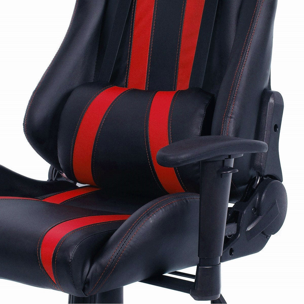 Black Red Racing Stripe High Back Reclining Gaming Computer Office Chair - Deals Kiosk