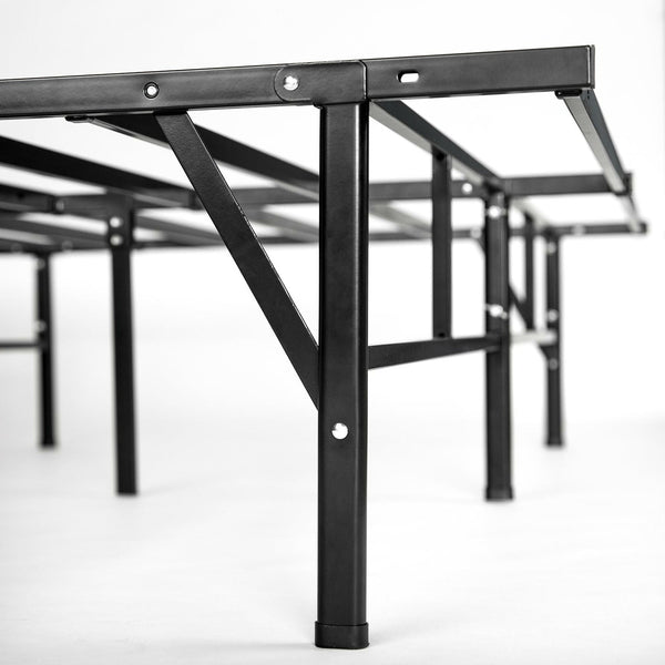 Queen size Sturdy Black Metal Platform Bed Frame - Deals Kiosk