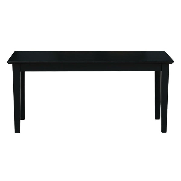 Solid Wood Entryway Accent Bench in Black Finish - Deals Kiosk