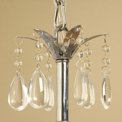 Chrome 3-light Black Shade Crystal Chandelier - Deals Kiosk