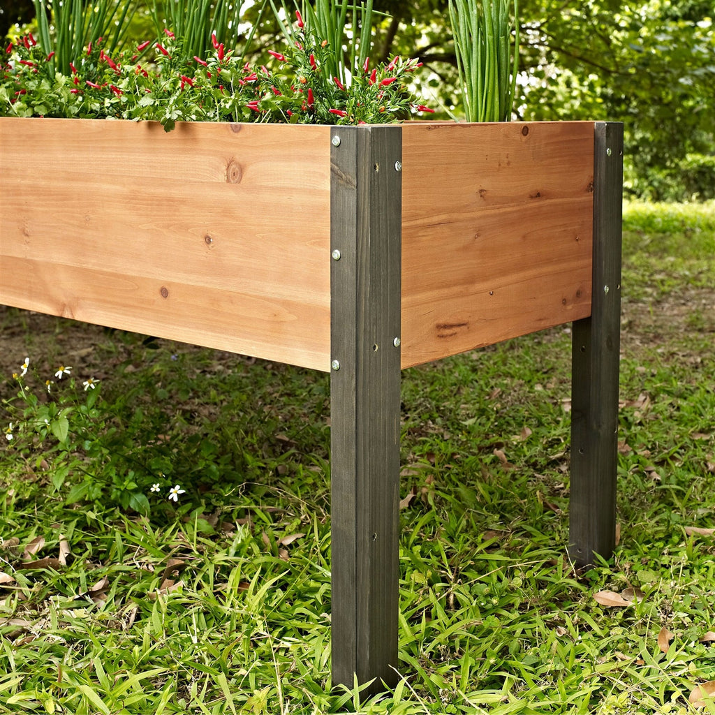 Elevated Outdoor Raised Garden Bed Planter Box - 70 x 24 x 29 inch High - Deals Kiosk