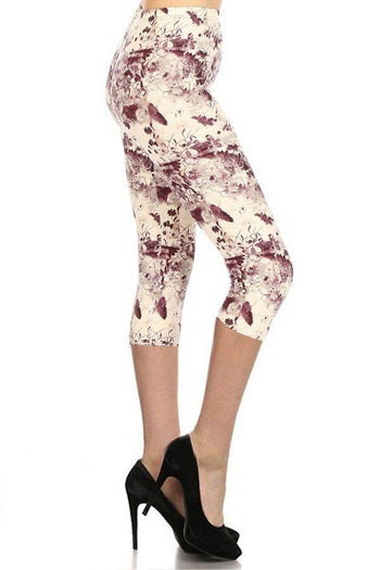 Print Capri Leggings - Deals Kiosk