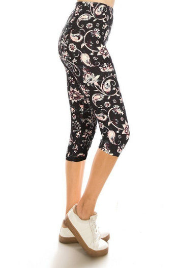 Print Capri Leggings - Deals Kiosk