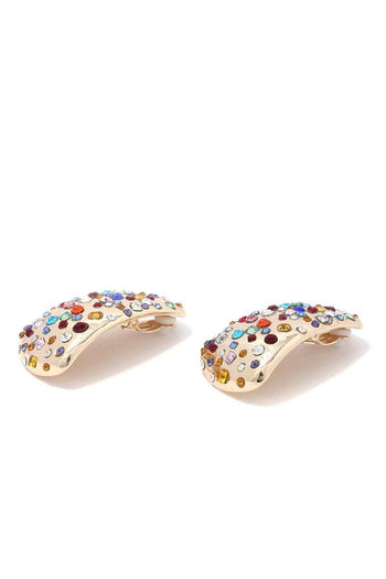 Rhinestone Metal Earring - Deals Kiosk