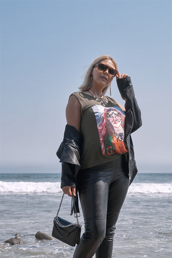 Plus Size Glamorous Black Vegan Leather Slim Fit Pants - Deals Kiosk