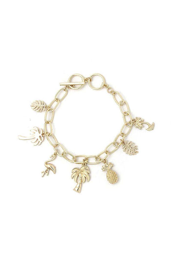 Chic Fashion Tropical Charm Drop Bracelet - Deals Kiosk