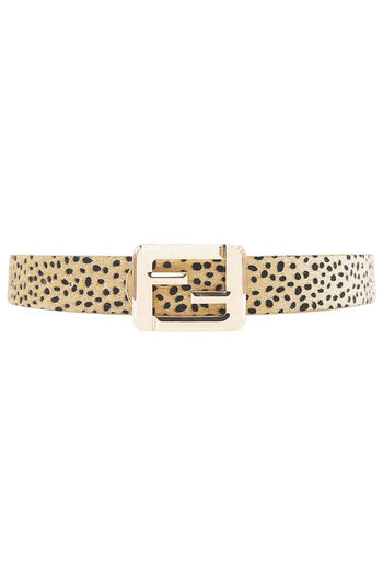 Leopard Fashion Square Letter Buckle Belt - Deals Kiosk