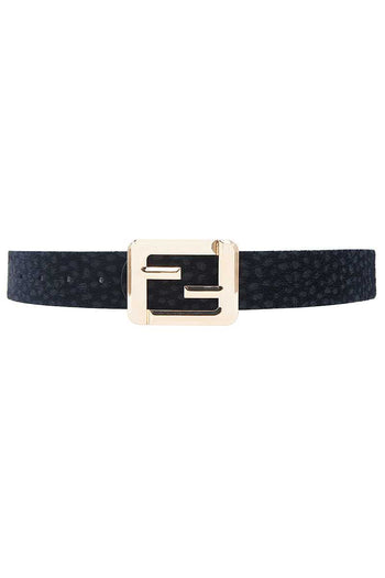 Leopard Fashion Square Letter Buckle Belt - Deals Kiosk