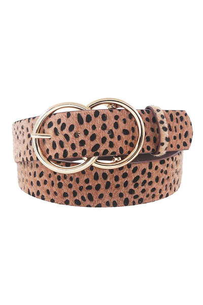 Stylish Cheetah Fur And Pattern Belt - Deals Kiosk