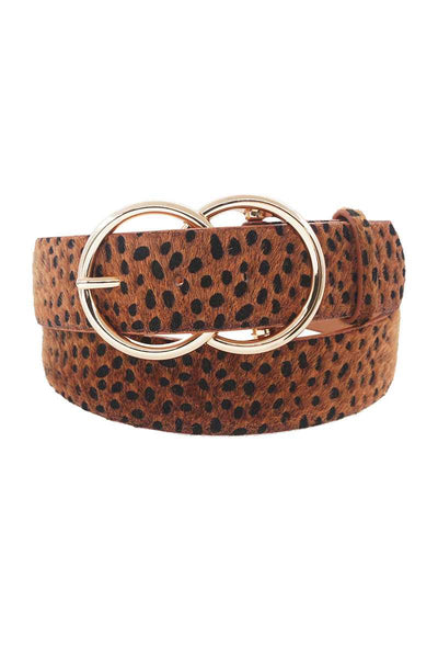 Stylish Cheetah Fur And Pattern Belt - Deals Kiosk