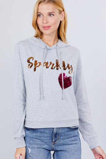 Sparkly Sequins Hoodie Pullover - Deals Kiosk
