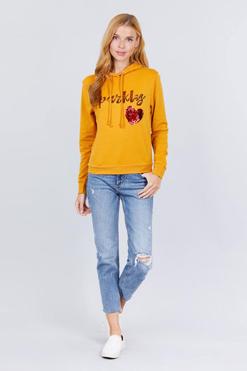 Sparkly Sequins Hoodie Pullover - Deals Kiosk